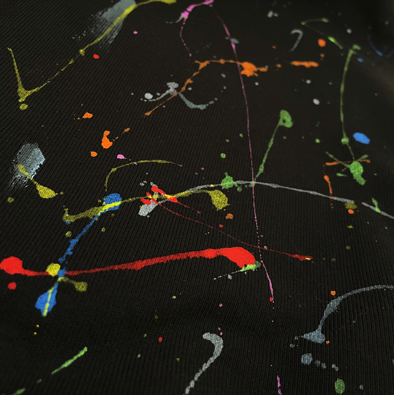 "DISTRESSED PAINTED" HOODIE - Mostly Heard Rarely Seen