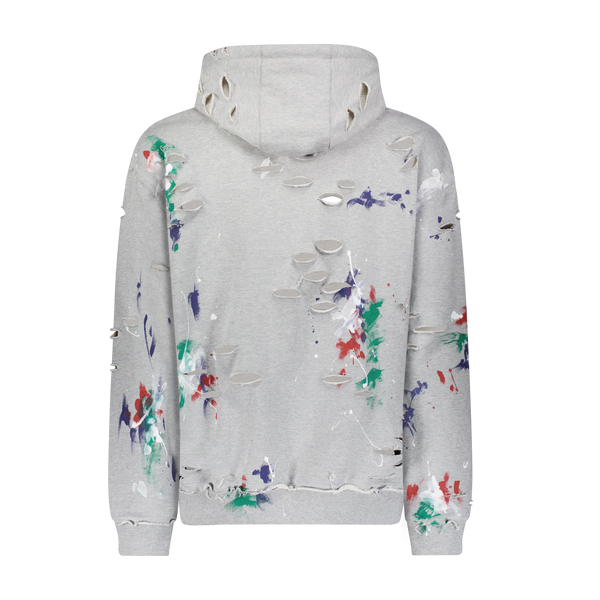 "DISTRESSED PAINTED" HOODIE - Mostly Heard Rarely Seen