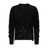 "DISTRESSED SPLATTER PAINT" SWEATER - Mostly Heard Rarely Seen