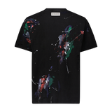 "WARPED TEXT SPLATTER PAINT" TEE - Mostly Heard Rarely Seen