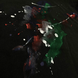 "WARPED TEXT SPLATTER PAINT" TEE - Mostly Heard Rarely Seen