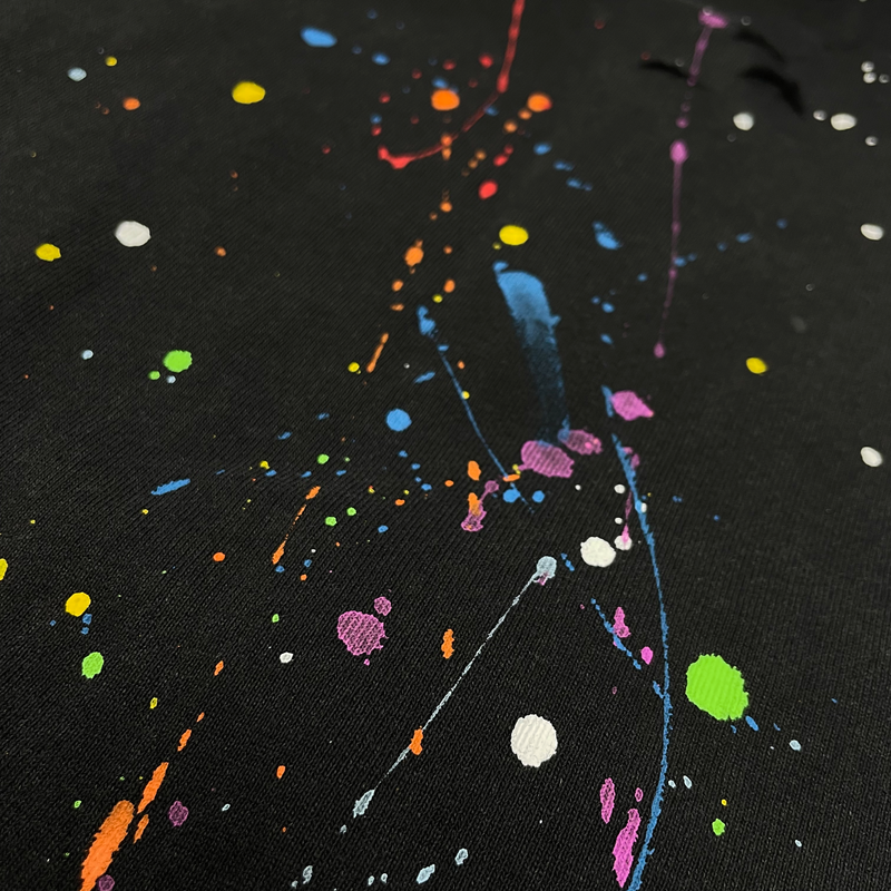 "INVISIBLE MAN SPLATTER PAINT" TEE - Mostly Heard Rarely Seen