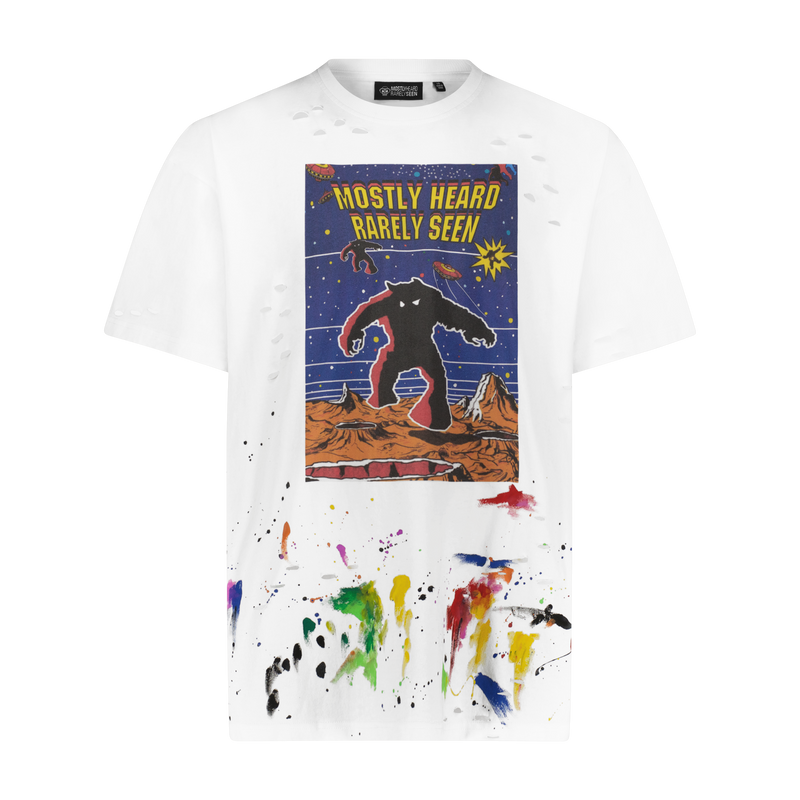 "INVADORS SPLATTER PAINT" TEE - Mostly Heard Rarely Seen