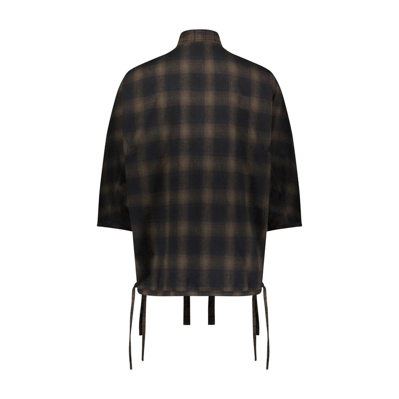 "MIXED PLAID KIMONO" SHACKET - Mostly Heard Rarely Seen