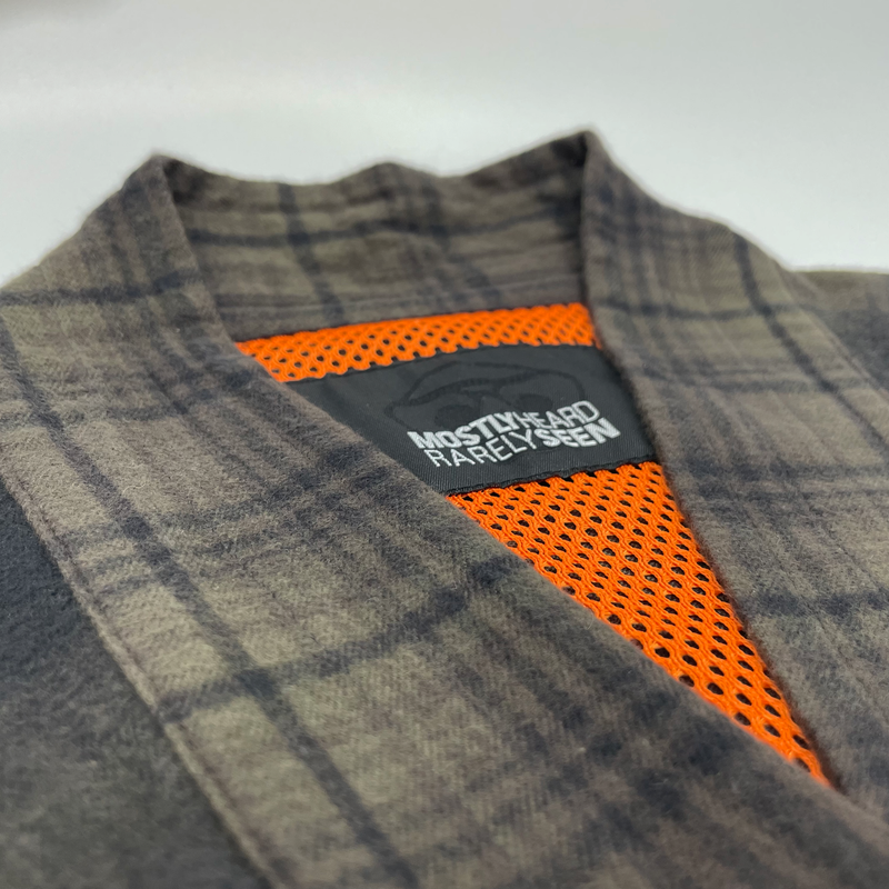 "MIXED PLAID KIMONO" SHACKET - Mostly Heard Rarely Seen
