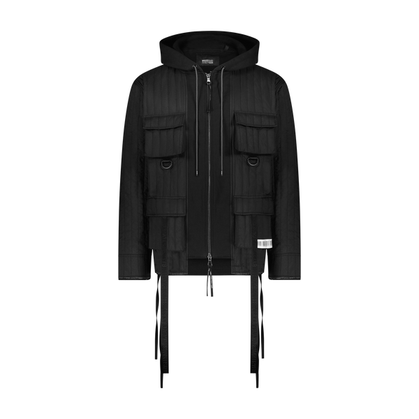 "QUILTED M65 ZIP UP HOODIE" - Mostly Heard Rarely Seen
