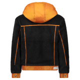 SHERPA TRUCKER JACKET BLACK/ORANGE - Mostly Heard Rarely Seen