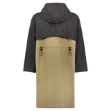 MIXED UP RAIN JACKET KHAKI/BLACK - Mostly Heard Rarely Seen