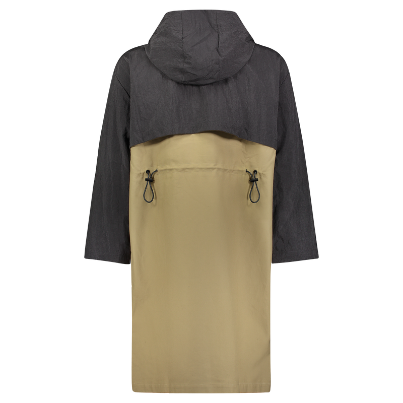 MIXED UP RAIN JACKET KHAKI/BLACK - Mostly Heard Rarely Seen