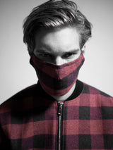 RED PLAID MHRS FACE MASK - Mostly Heard Rarely Seen