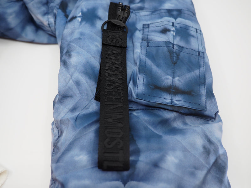 KALEIDOSCOPE BOMBER BLUE TIE DYE - Mostly Heard Rarely Seen