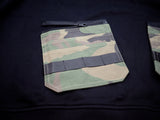 PATCH POCKET HOODIE BLACK/CAMO - Mostly Heard Rarely Seen