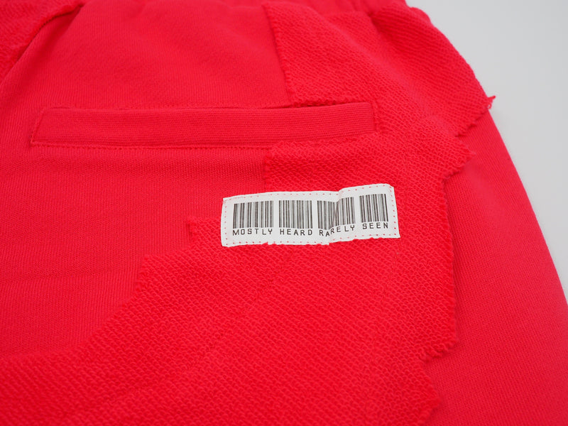 CUT ME UP KNIT SHORTS INFARED - Mostly Heard Rarely Seen