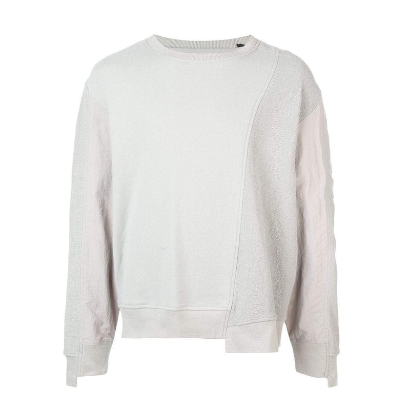 ASYMMETRICAL SEAM CREWNECK GREY - Mostly Heard Rarely Seen