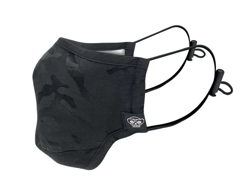 BLACK DTM CAMO MHRS MASK - Mostly Heard Rarely Seen
