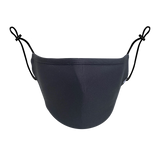 BLACK BLANK BASIC MHRS MASK - Mostly Heard Rarely Seen