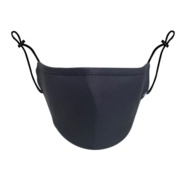 BLACK BLANK BASIC MHRS MASK - Mostly Heard Rarely Seen