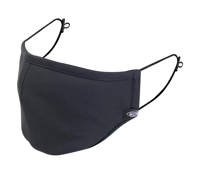 BLACK BLANK BASIC MHRS MASK - Mostly Heard Rarely Seen