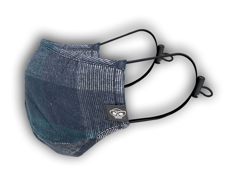 BLACK/GREEN PLAID MHRS FACE MASK - Mostly Heard Rarely Seen