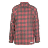 BUTTON DOWN SLEEVE SHIRT RED PLAID - Mostly Heard Rarely Seen
