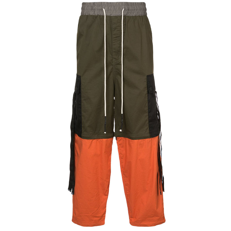 CONTRAST COLOR RADISH CUT CARGO PANTS - Mostly Heard Rarely Seen