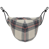 CREAM PLAID MHRS MASK - Mostly Heard Rarely Seen
