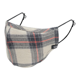CREAM PLAID MHRS MASK - Mostly Heard Rarely Seen