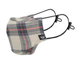 CREAM PLAID MHRS MASK - Mostly Heard Rarely Seen