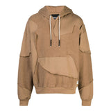 CUT ME UP DROP SHOULDER HOODIE CAMEL - Mostly Heard Rarely Seen