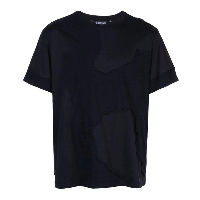 CUT ME UP DROP SHOULDER T-SHIRT BLACK - Mostly Heard Rarely Seen
