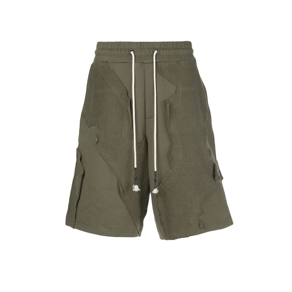 CUT ME UP KNIT SHORT ARMY GREEN - Mostly Heard Rarely Seen