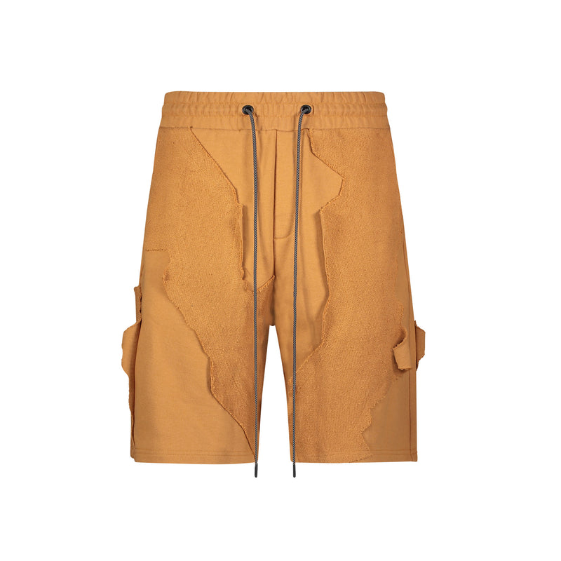 CUT ME UP KNIT SHORTS ORANGE - Mostly Heard Rarely Seen