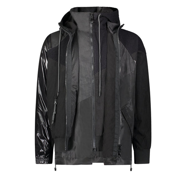 EVERY WHICH WAY TRACK JACKET BLACK MIXED - Mostly Heard Rarely Seen