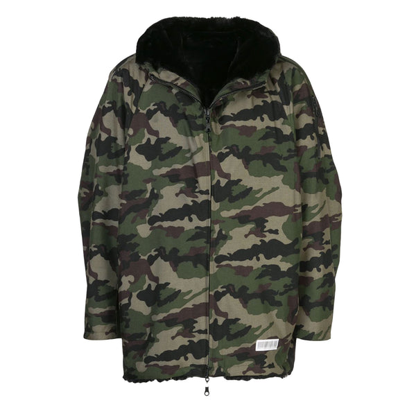 FUR LINED HOODED JACKET JUNGLE CAMO - Mostly Heard Rarely Seen