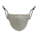 GREY HERRINGBONE MHRS MASK - Mostly Heard Rarely Seen