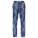 KALEIDOSCOPE ZIPPED DOWN JOGGER BLUE TIE DYE/WHITE - Mostly Heard Rarely Seen