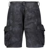 PULLOVER CARGO SHORTS GREY TIE DYE - Mostly Heard Rarely Seen