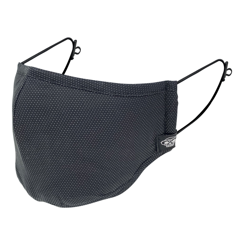 BLACK MICRO DOT MHRS MASK - Mostly Heard Rarely Seen