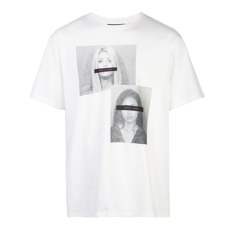 MUG SHOT TEE OFF WHITE - Mostly Heard Rarely Seen