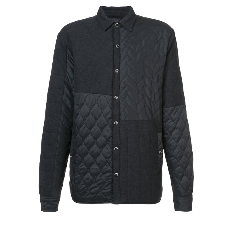 MULTI-PATTERN QUILTED SHIRT JACKET - Mostly Heard Rarely Seen