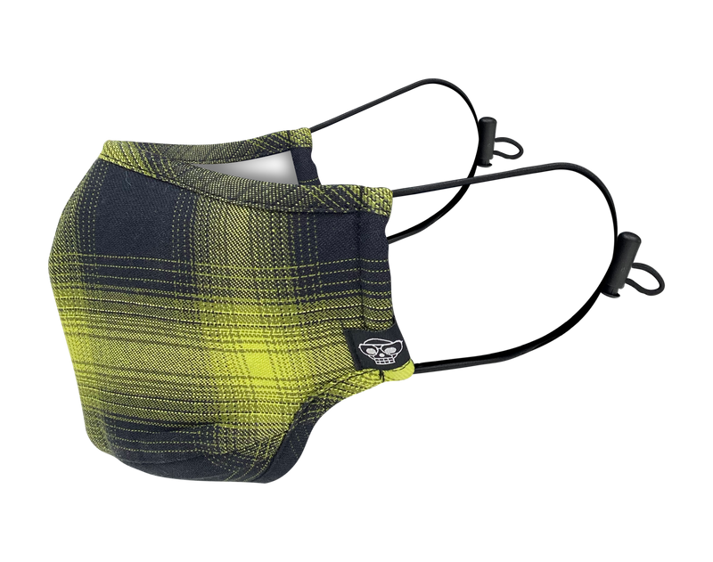 TENNIS BALL PLAID MHRS MASK - Mostly Heard Rarely Seen