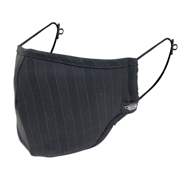 GREY PINSTRIPE MHRS MASK - Mostly Heard Rarely Seen