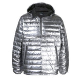 QUARTER ZIP PUFFER JACKET GUNMETAL FOIL - Mostly Heard Rarely Seen