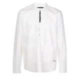 QUARTER ZIP UTILITY SHIRT OFF WHITE - Mostly Heard Rarely Seen