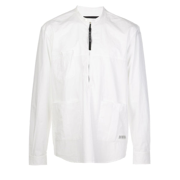 QUARTER ZIP UTILITY SHIRT OFF WHITE - Mostly Heard Rarely Seen