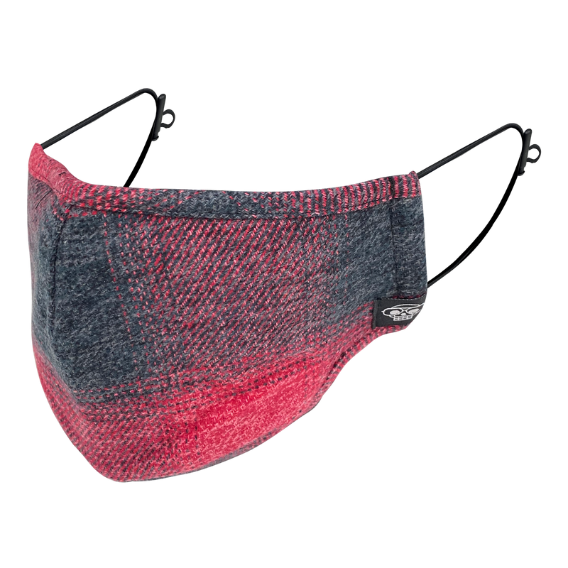 RED LUMBERJACK MHRS MASK - Mostly Heard Rarely Seen