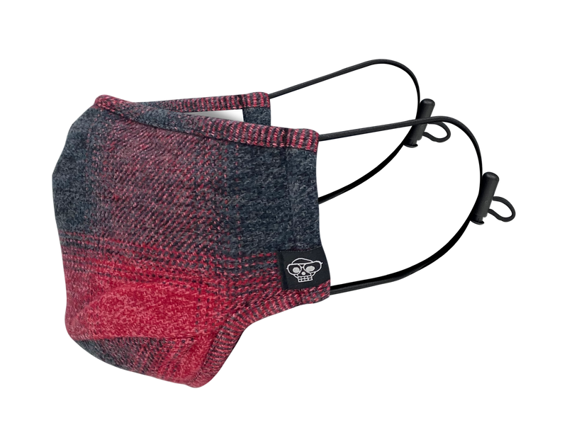 RED LUMBERJACK MHRS MASK - Mostly Heard Rarely Seen
