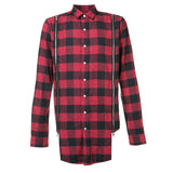 RED PLAID ZIPPER SHIRT - Mostly Heard Rarely Seen
