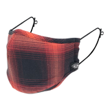 SALMON PLAID MHRS MASK - Mostly Heard Rarely Seen