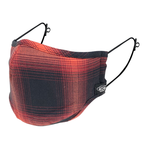 SALMON PLAID MHRS MASK - Mostly Heard Rarely Seen